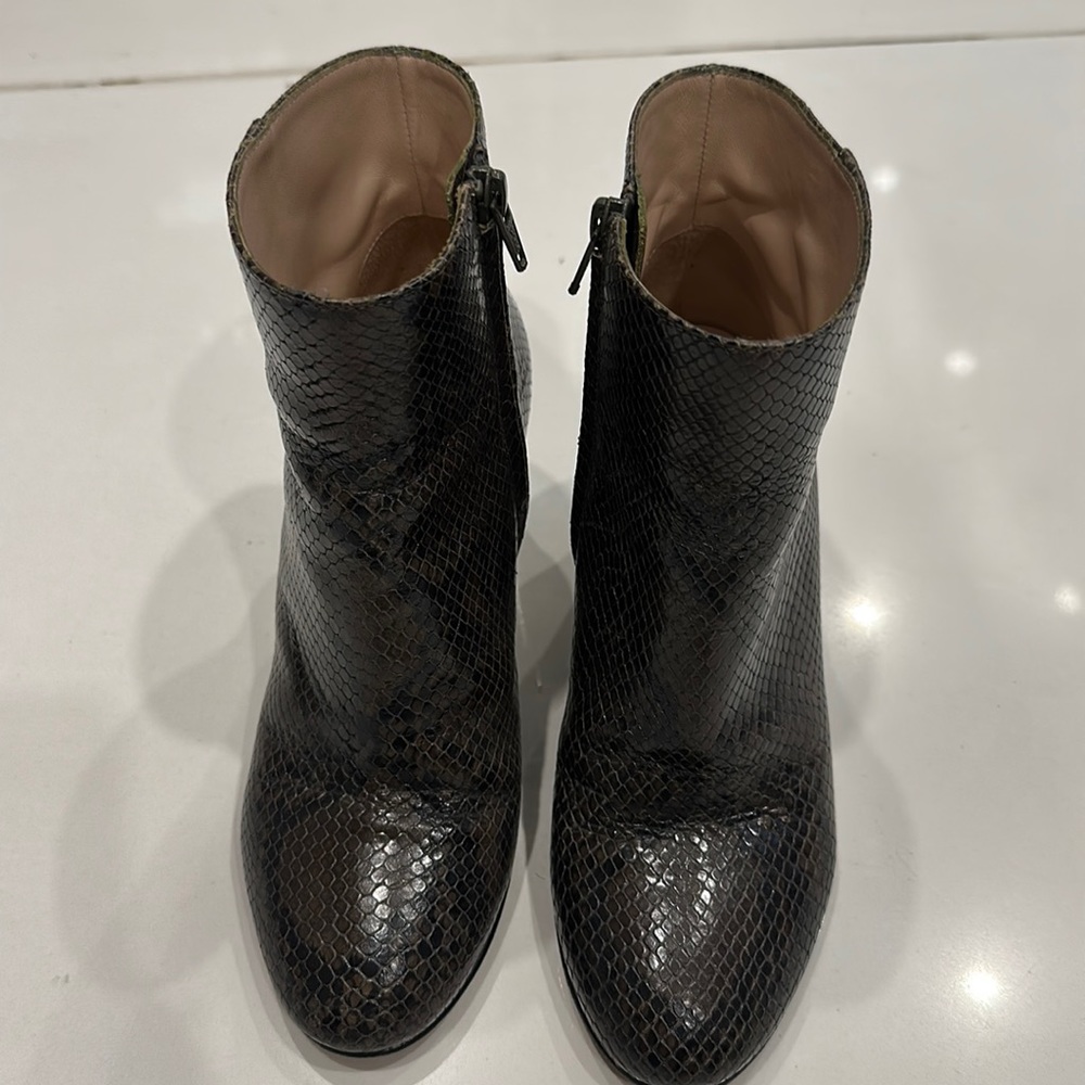 Club Monaco Snake Skin Booties